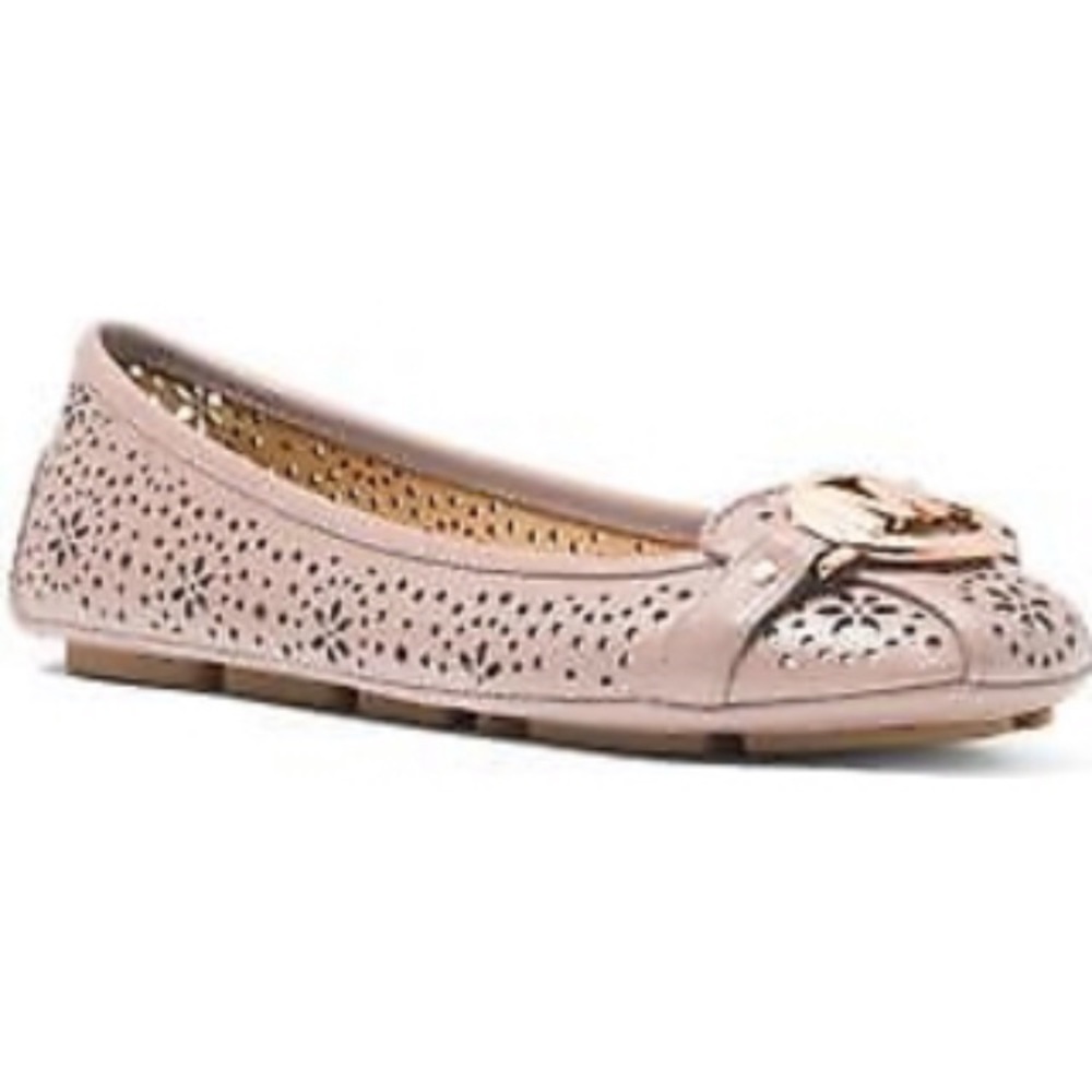 MK Fulton floral perforated leather